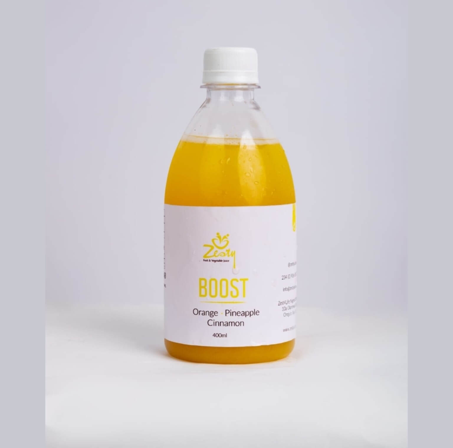 Boost cold-pressed juice bottle