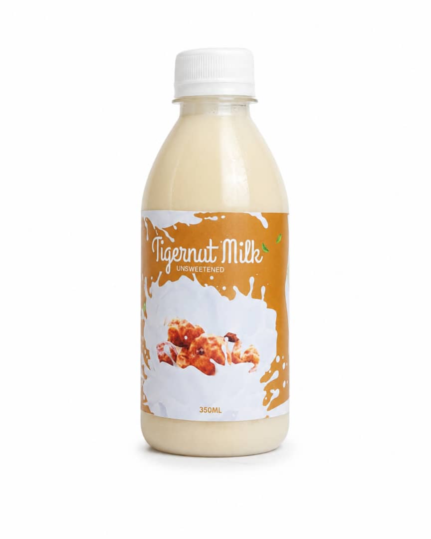 Tigernut Milk cold-pressed juice bottle
